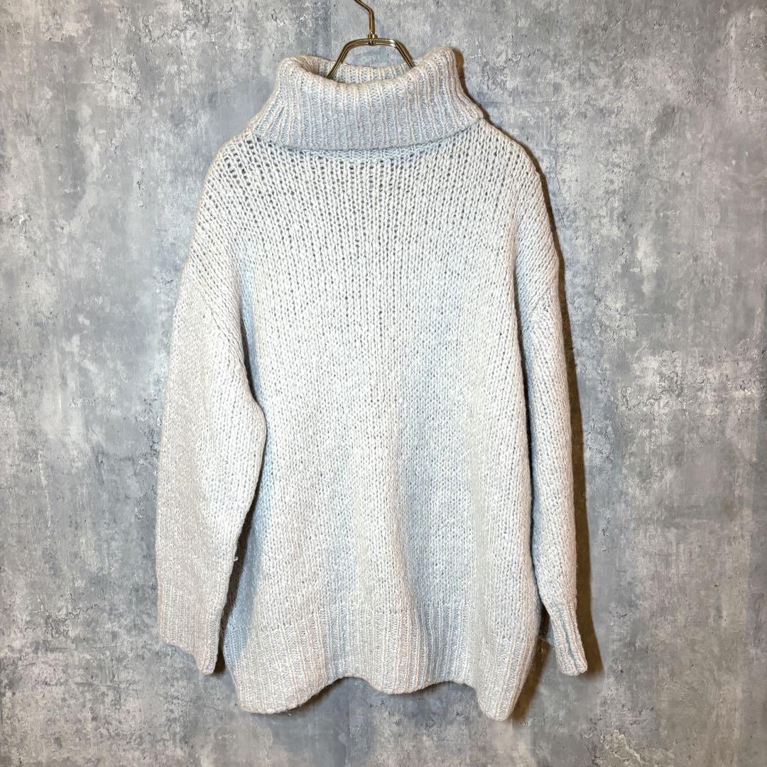 ✨良品✨ ミラオーウェン 【F】 ルーズニットセーター タートルネック ウール混