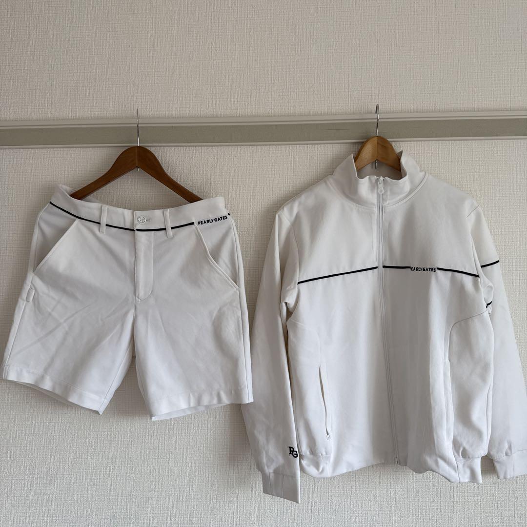 パイルボーダー半袖ハーフジップアップカットソー | PEARLY