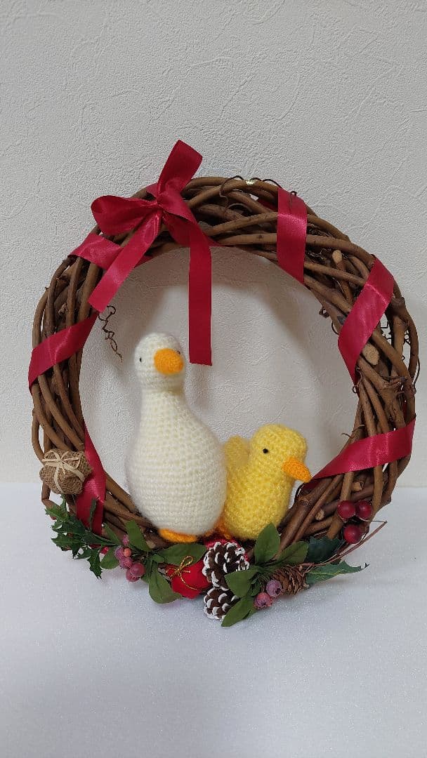マザーグースの森 ロマンチックガーデン アヒルのクリスマスリースやや傷や汚れあり