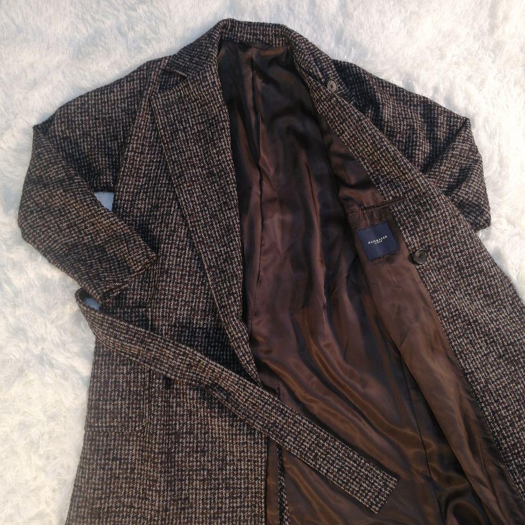 【極美品】RAINMAKER KYOTO ツイード ウールコート ブラウン L 極美品】RAINMAKER KYOTO ツイード ウールコート ブラウン L - メルカリ