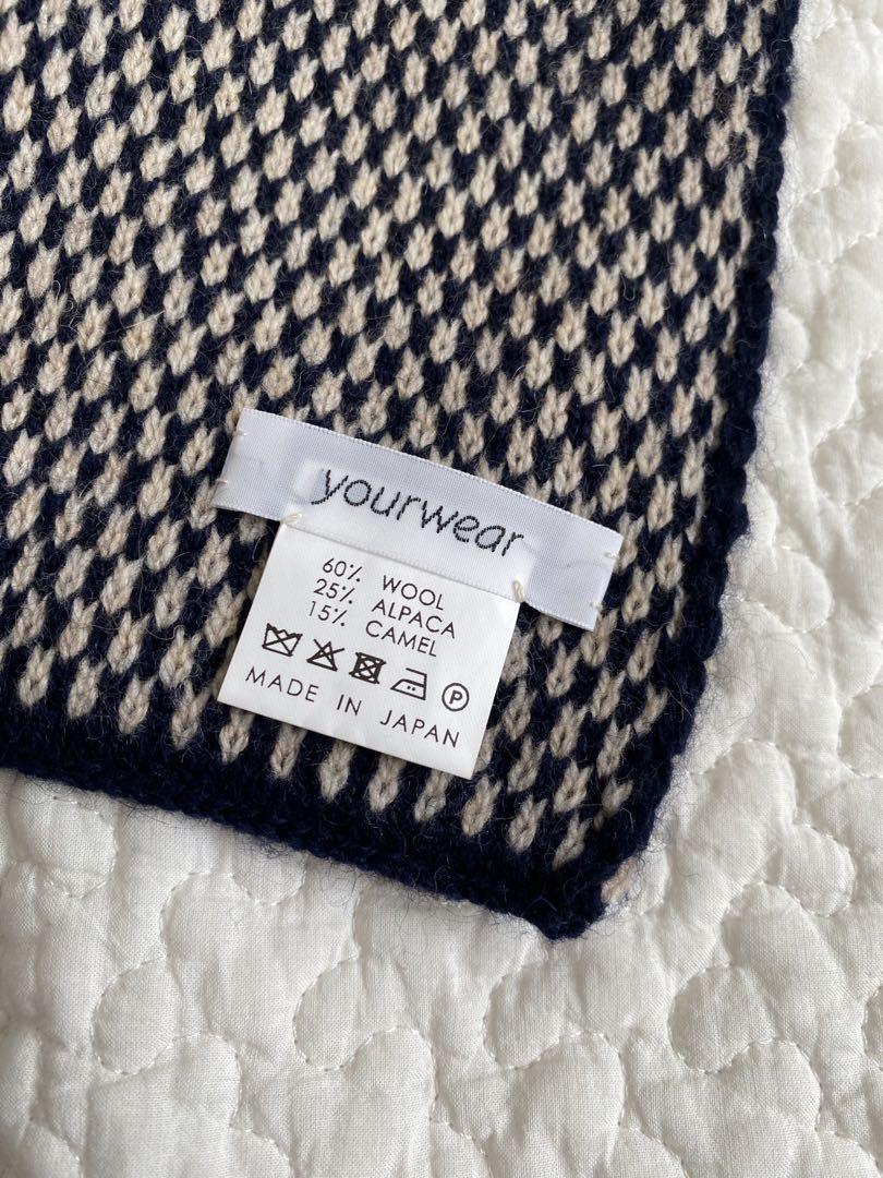 yourwear ユアウェア　ウールジャカードマフラー