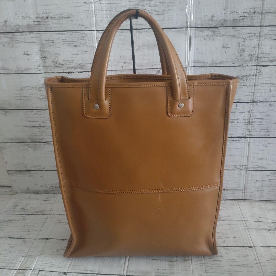 オールレザー 縦型トートバッグ