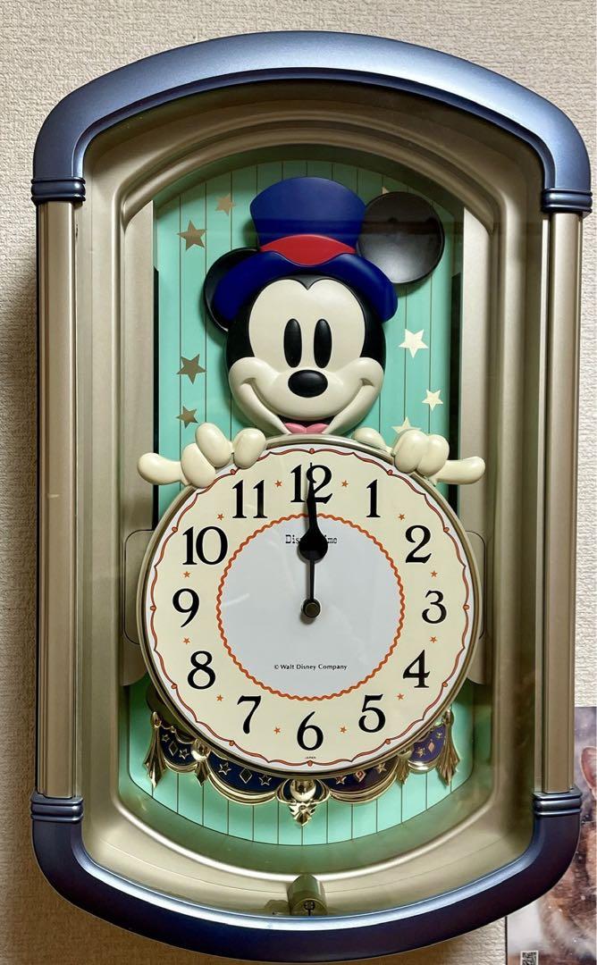 Disney ミッキーマウス 掛け時計 Disney Time
