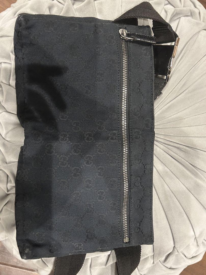 GUCCI グッチ ウエストバッグ GG キャンバス 黒 ブラック 28566