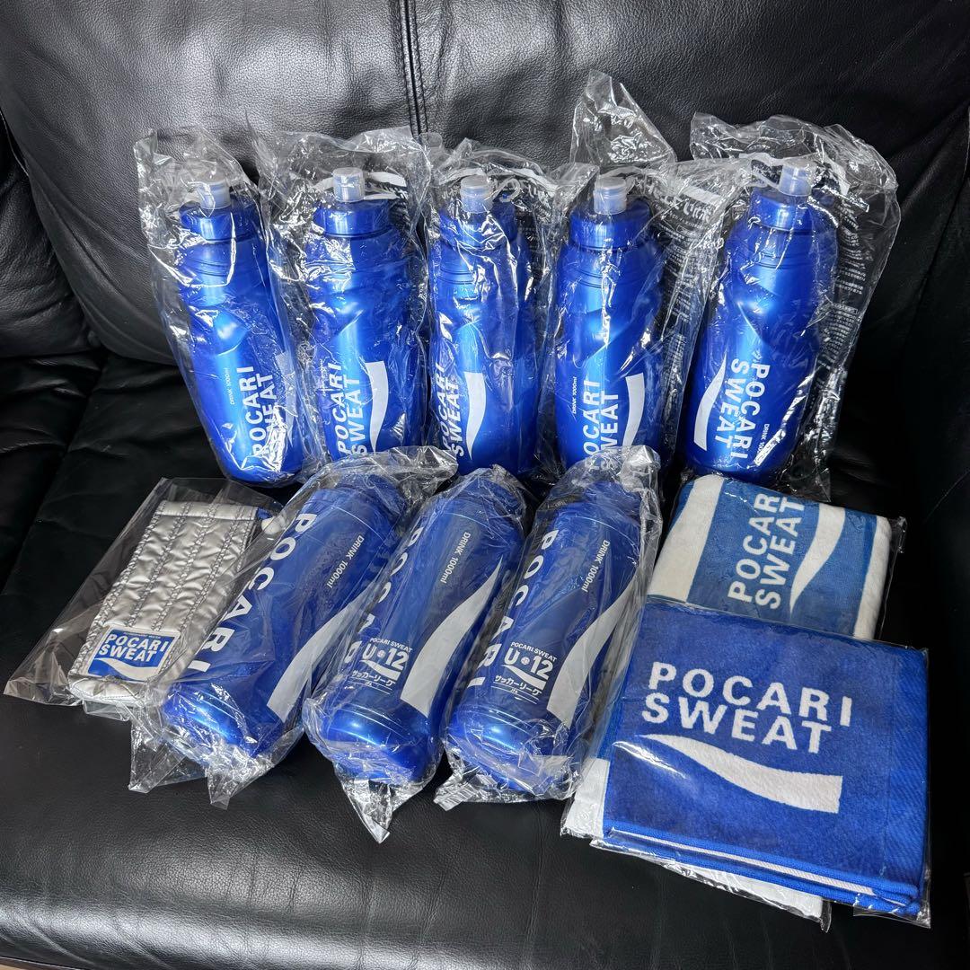 Pocari Sweat スクイズボトル×8 バスタオル×1 ウォッシュタオル