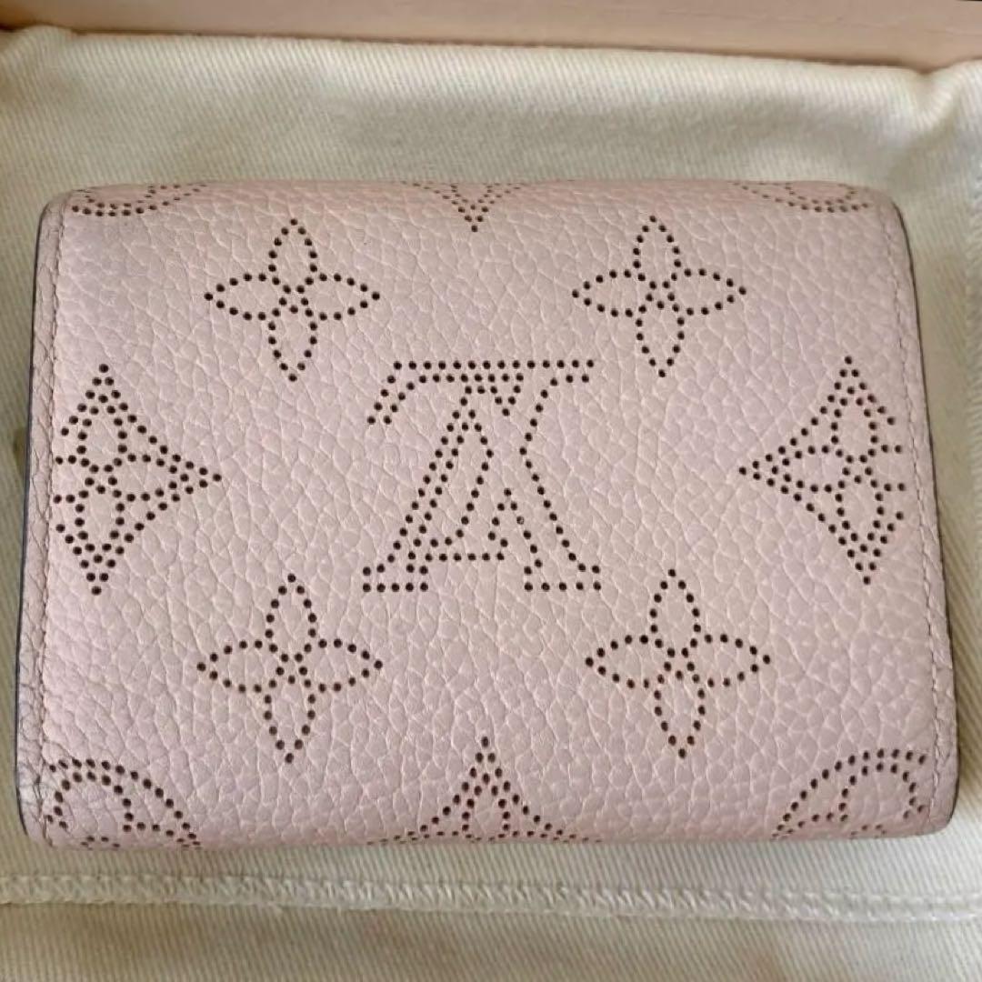 ルイ・ヴィトン ピンクレザー 三つ折り財布