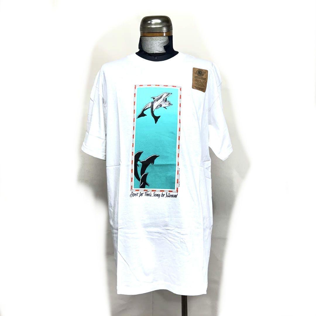 【デッドストック】90's vintage USA製 Lee イルカ プリントT