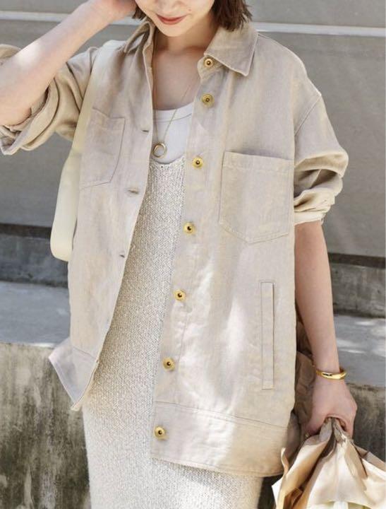 Deuxieme Classe LINEN CHINO Gジャケット