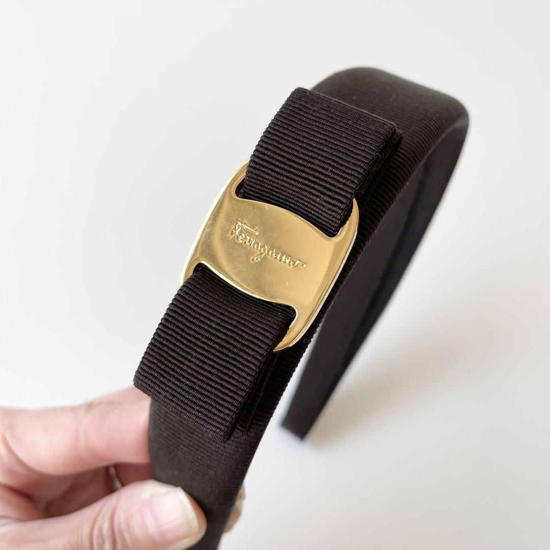 【新品・保管品】Salvatore Ferragamo カチューシャ リボン
