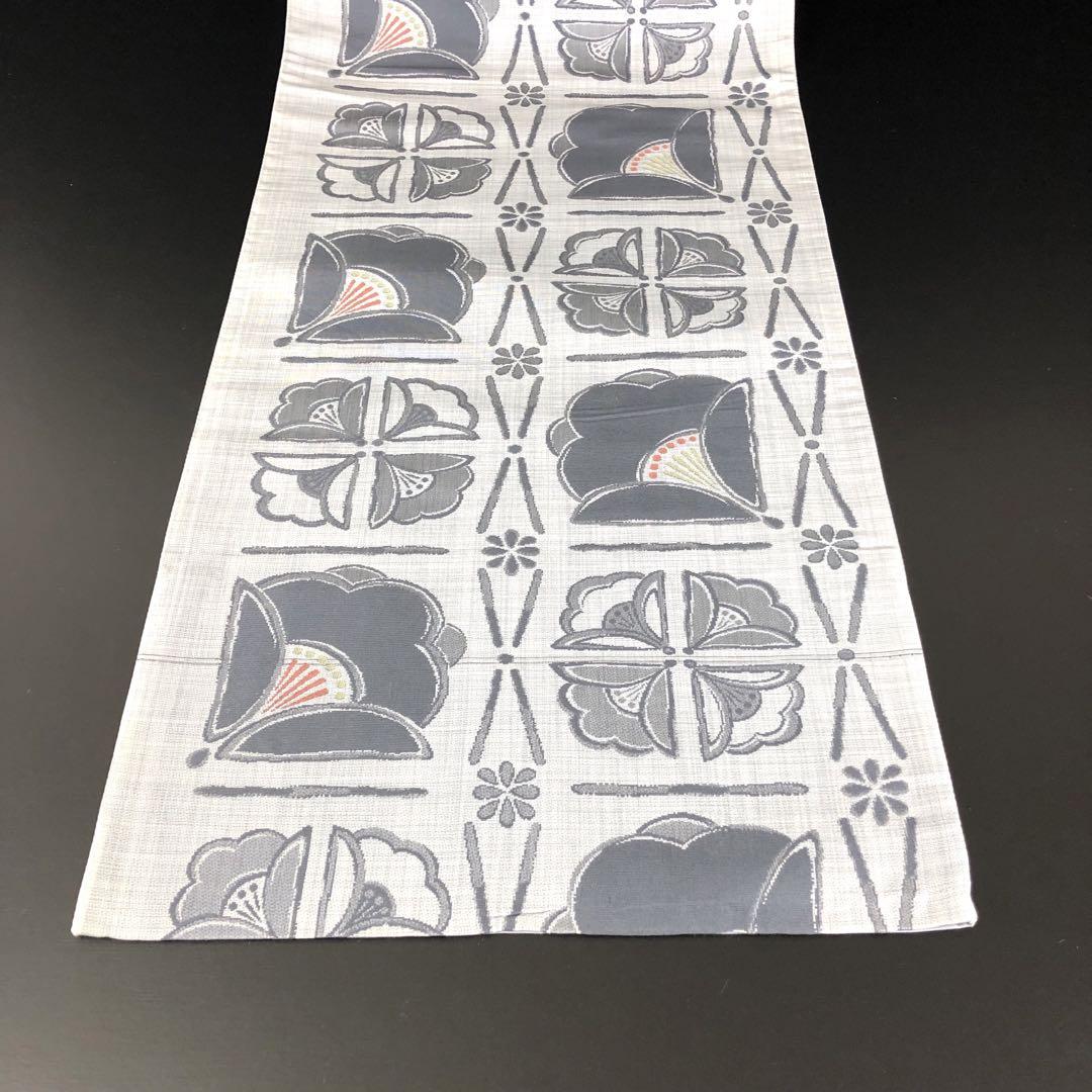 SO-409 袋帯 六通 正絹 華 立涌文様 レトロ ハイセンス 逸品 SO-409 袋帯 六通 正絹 華 立涌文様 レトロ ハイセンス 逸品