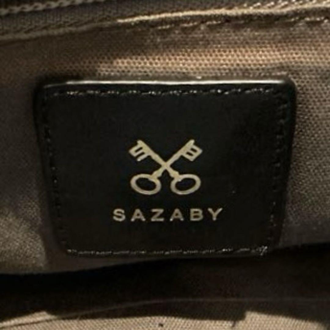 SAZABY レザー　トートバッグ　ショルダーバッグ　2way 黒