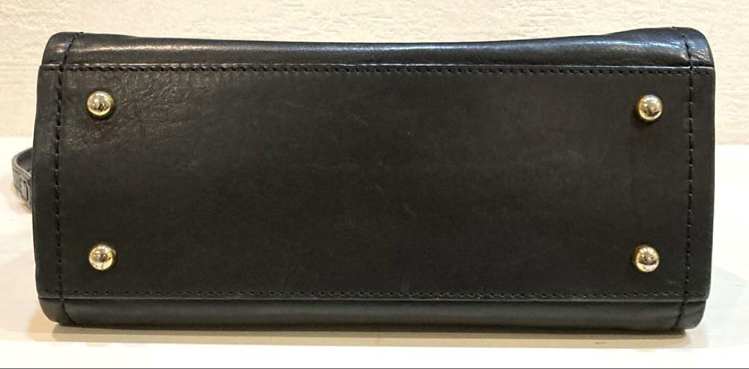 SAZABY レザー　トートバッグ　ショルダーバッグ　2way 黒