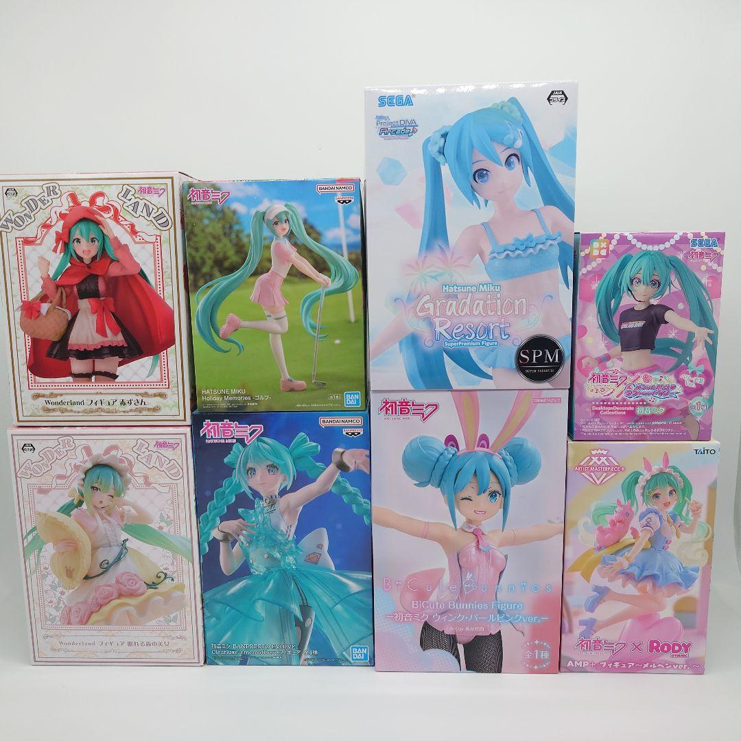 未使用品】 初音ミク フィギュア 8点セット まとめ売り プライズ