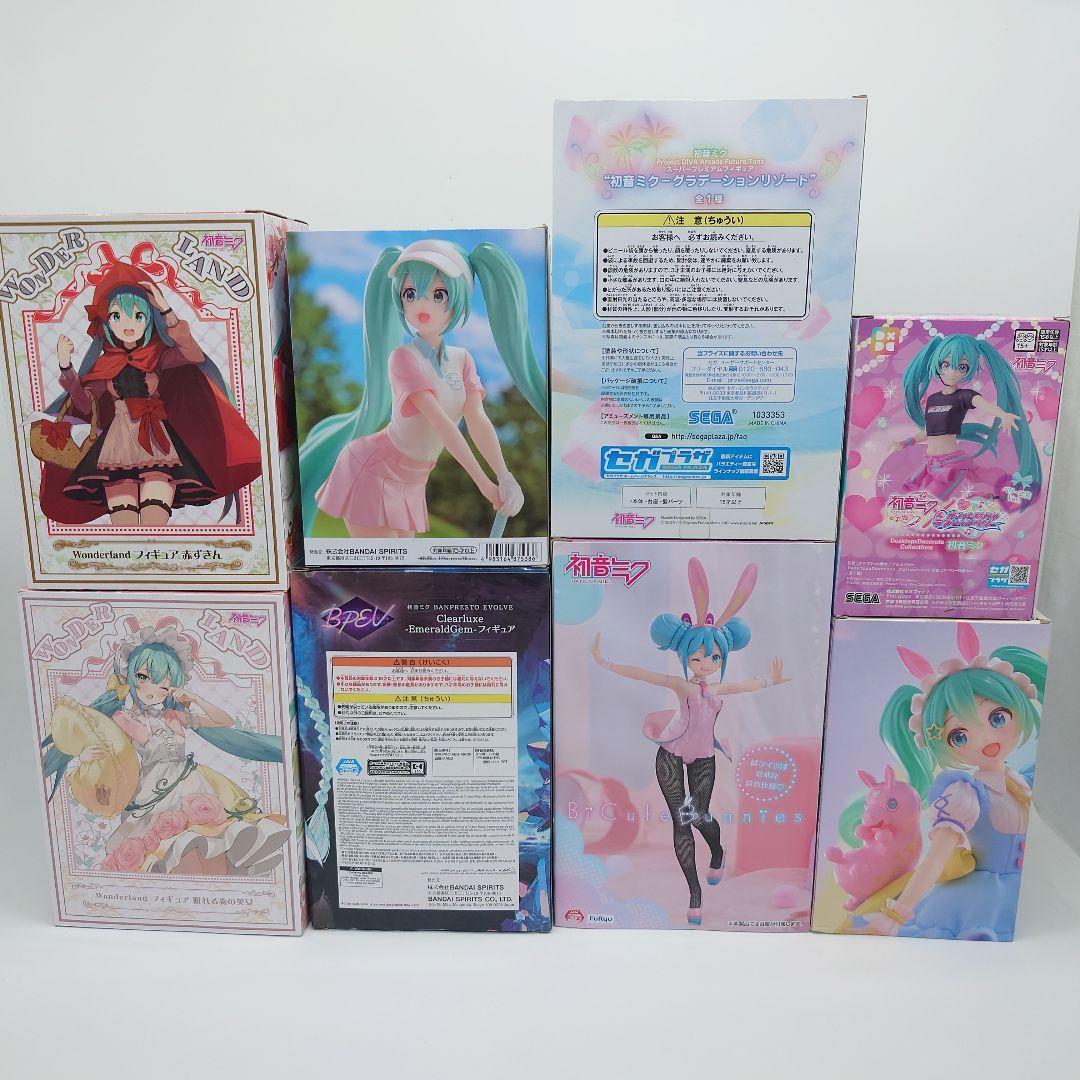 未使用品】 初音ミク フィギュア 8点セット まとめ売り プライズ