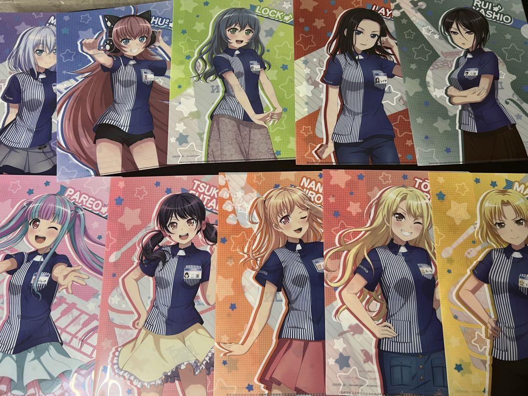 バンドリ　クリアファイル　ブロマイド　&はいふり　クリアファイル　セット
