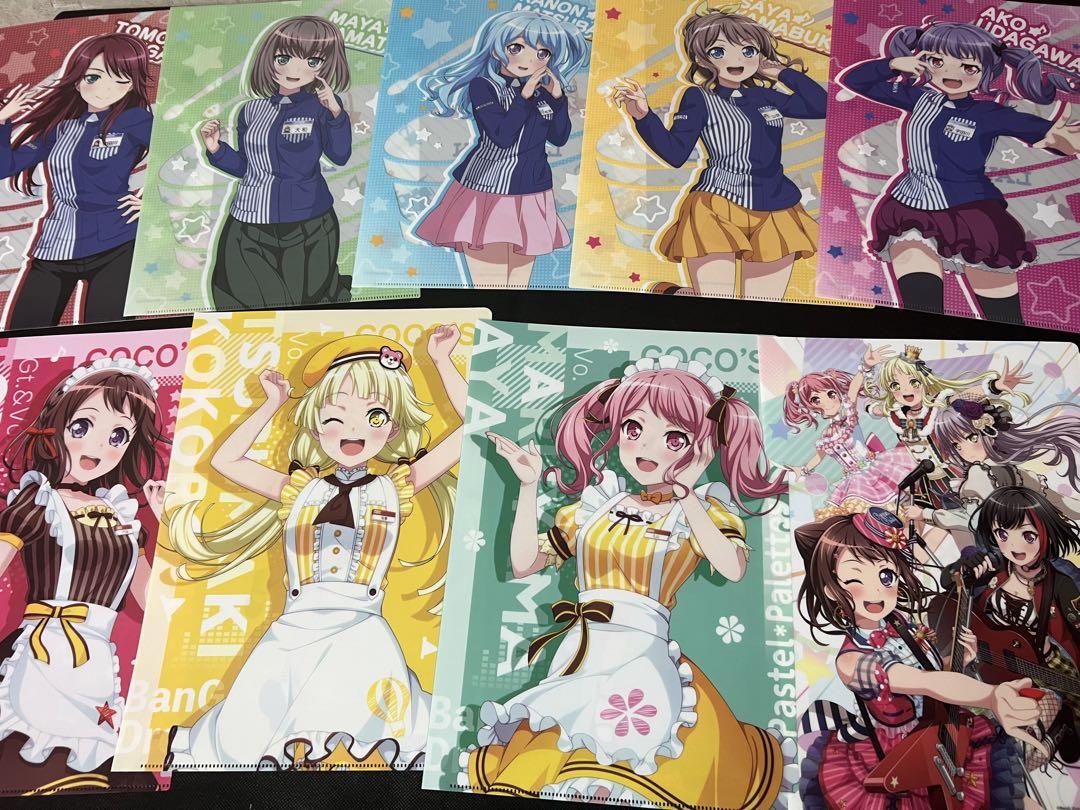 バンドリ　クリアファイル　ブロマイド　&はいふり　クリアファイル　セット
