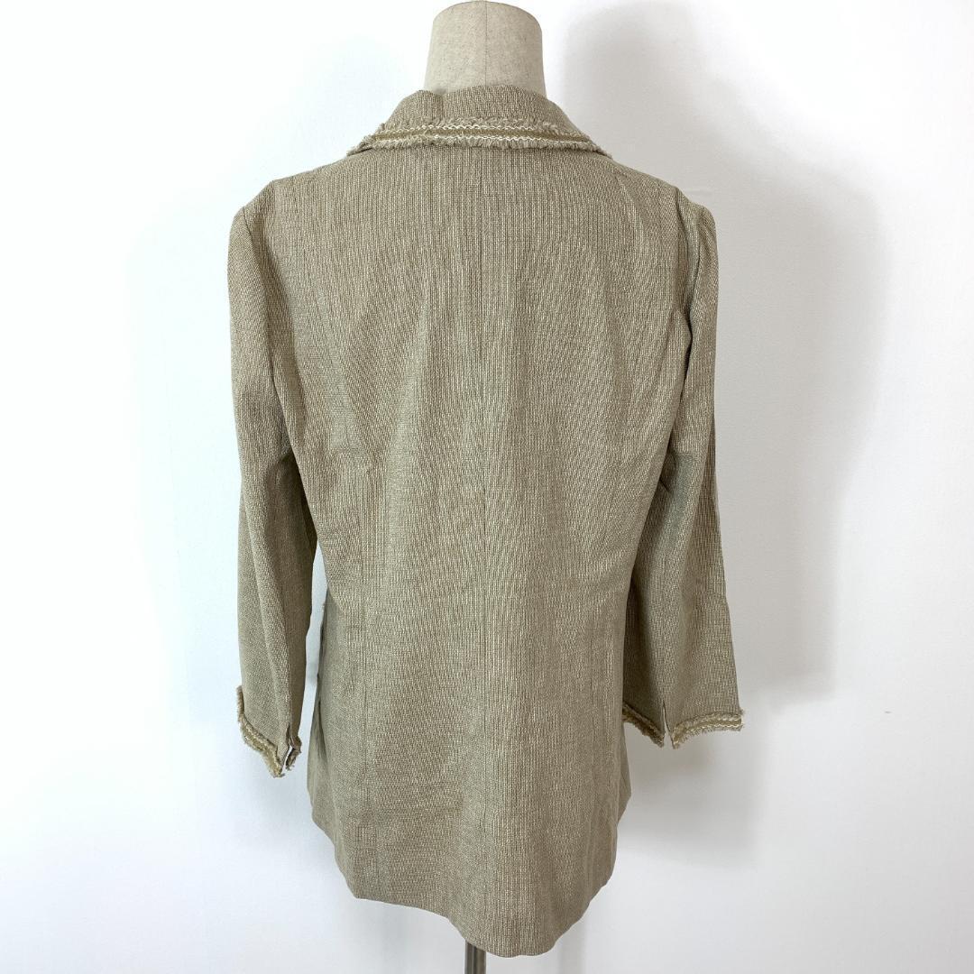 ROCHAS ロシャス ジャケット ベージュ コットン 13 C2525 - メルカリ