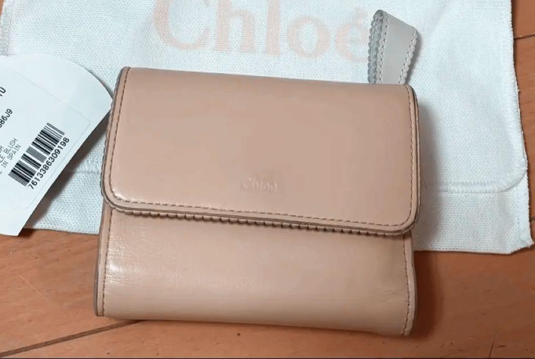 Chloé ピンク 三つ折り財布