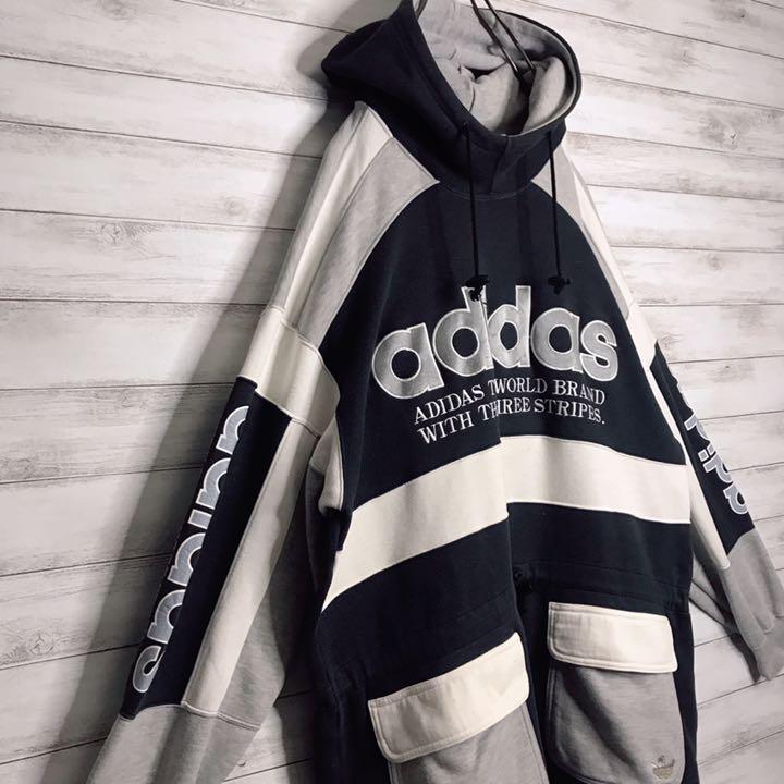 激レア 80’s 90’s PEHkl-m48228222025 アディダス✈︎ビッグシルエット プルオーバー 格安特価