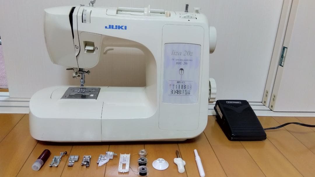 JUKI 家庭用電動ミシン HZL-20Z ペダル有 ミシン糸のおまけ付