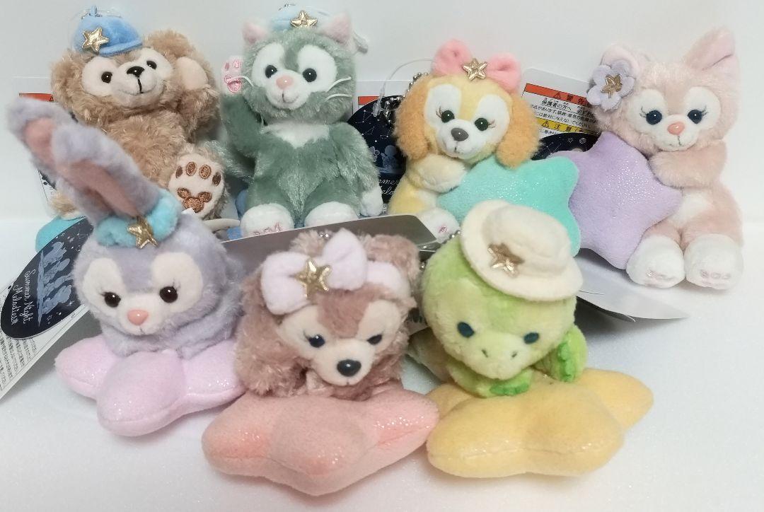 サマーナイトメロディー　ぬいぐるみチャーム７点コンプリート　東京ディズニーシー