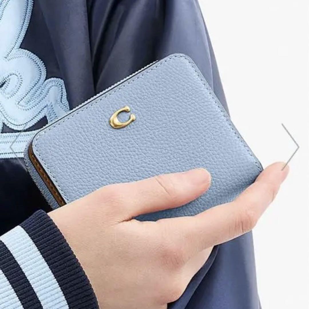 COACH 二つ折り財布　ビルフォールド ウォレット・カラーブロック