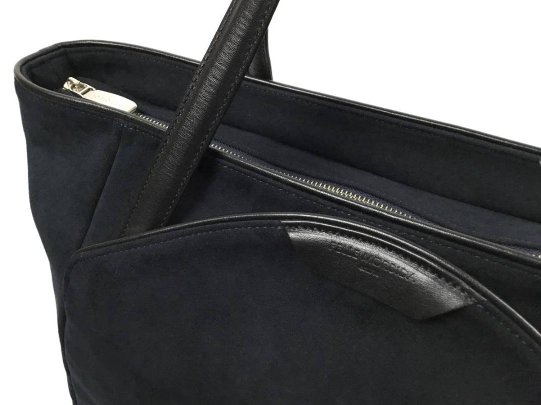 日本製】 PELLE MORBIDA ペッレモルビダ スウェードレザートートバッグ