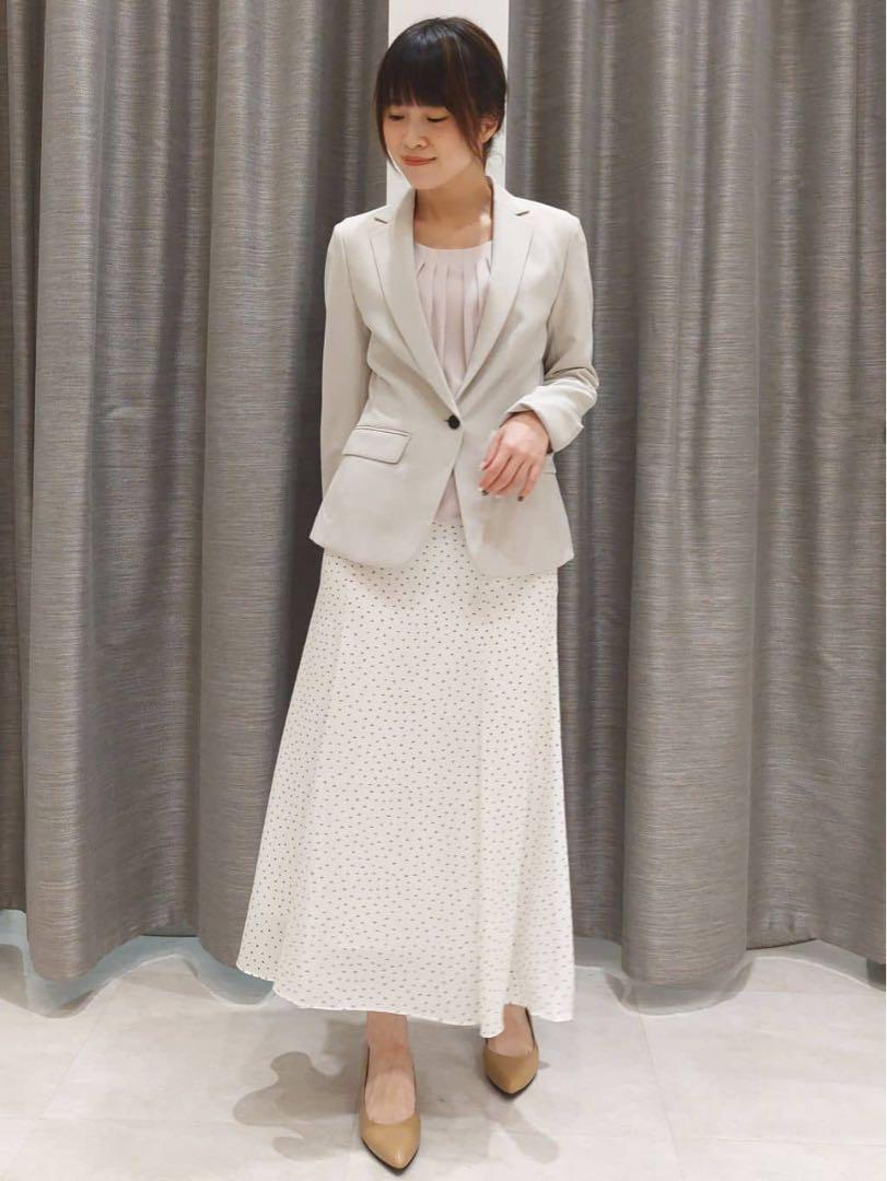 【超美品】定価￥26,400麻混洗えるクリスピーオックステーラードジャケット春夏