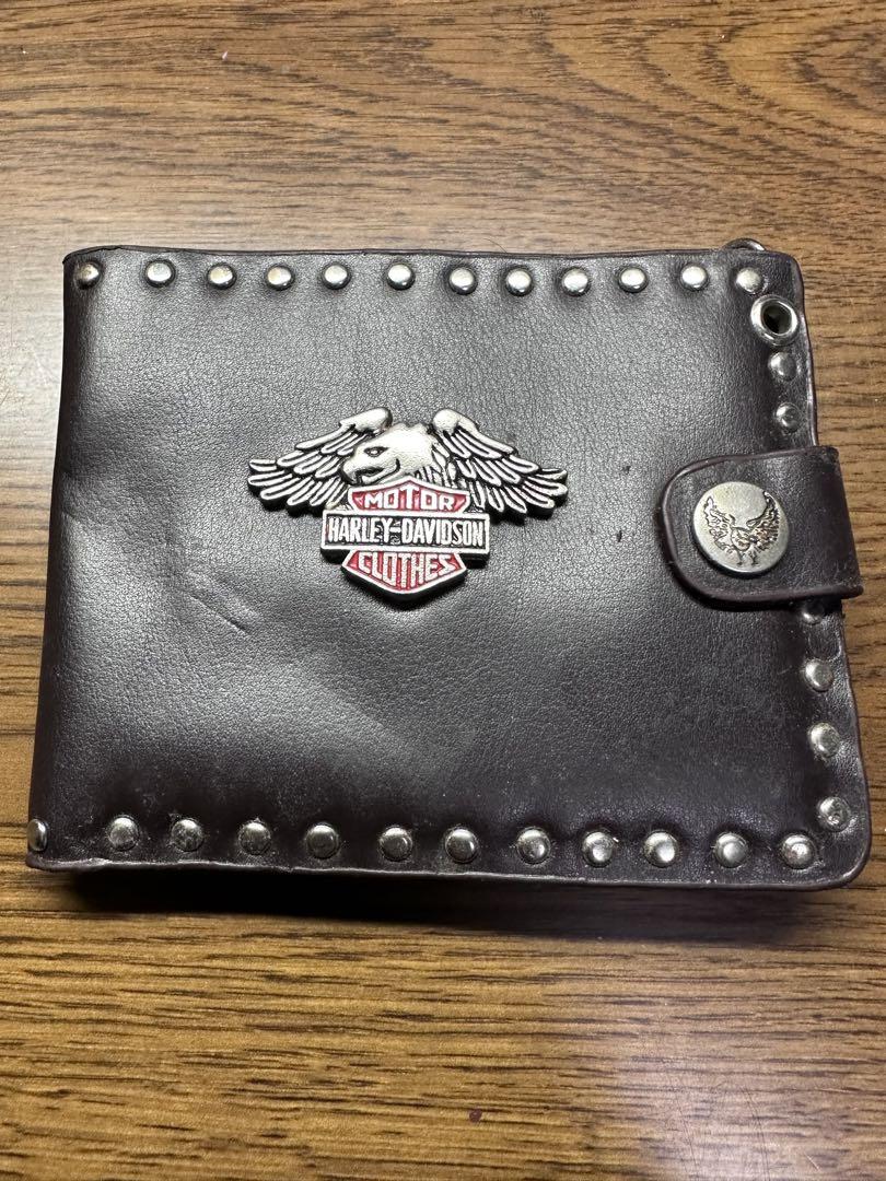 ハーレー純正　二つ折り財布 ハーレーダビッドソン Harley-Davidson 二つ折り財布 茶色