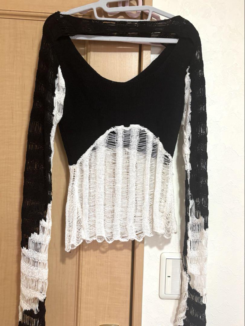MELT THE LADY メルトザレディ ladder knit tops