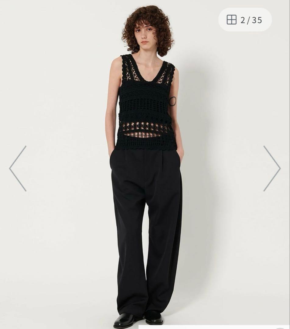 6 ROKU P W バレルパンツ ブラック 34S 6 ROKU BEAUTY YOUTH UNITED ARROWS