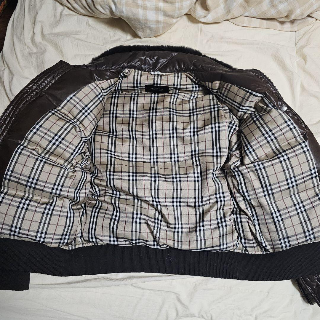 美品】 BURBERRY BLACK LABEL ノバチェック ダウン L