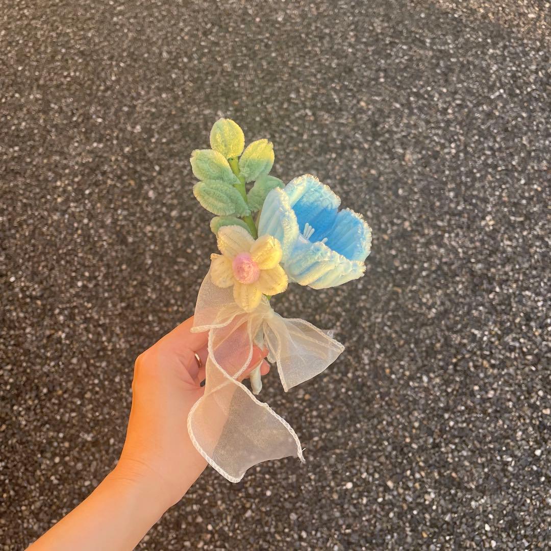 ウェディングブーケ　モールフワラー　韓国花束　枯れないお花✿