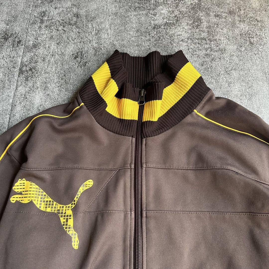トップス archive puma track jacket brown yellow archive puma track jacket brown yellow