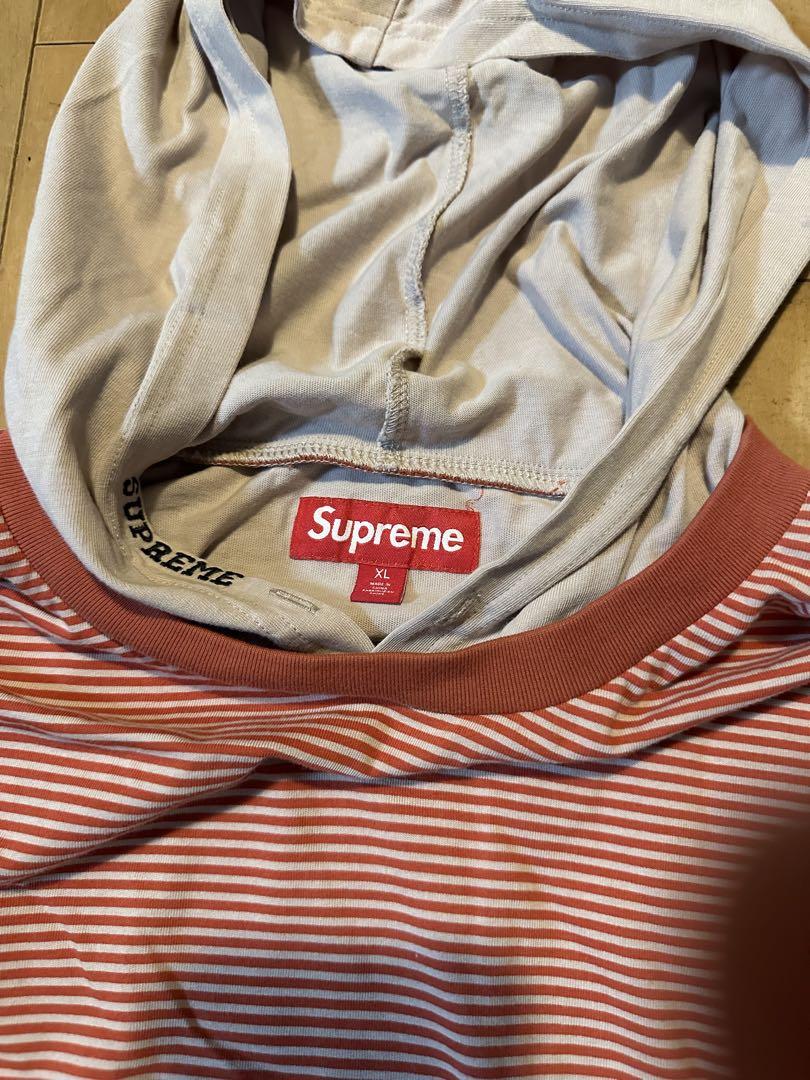 トップス Supreme Layered Hooded L/S Top 24SS XL