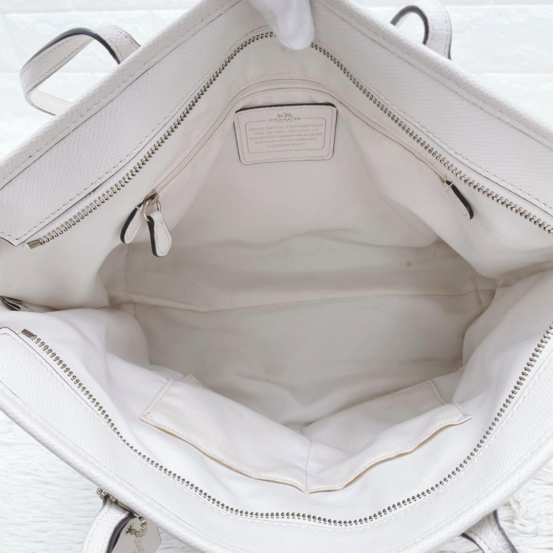 COACH コーチ トートバッグ レザー 肩掛け ロゴ金具 ビジネス