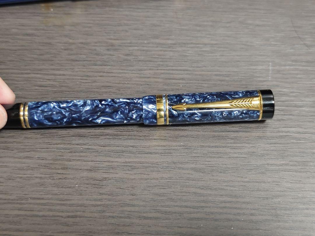 Parker Duofold 750 18Kインク付き万年筆