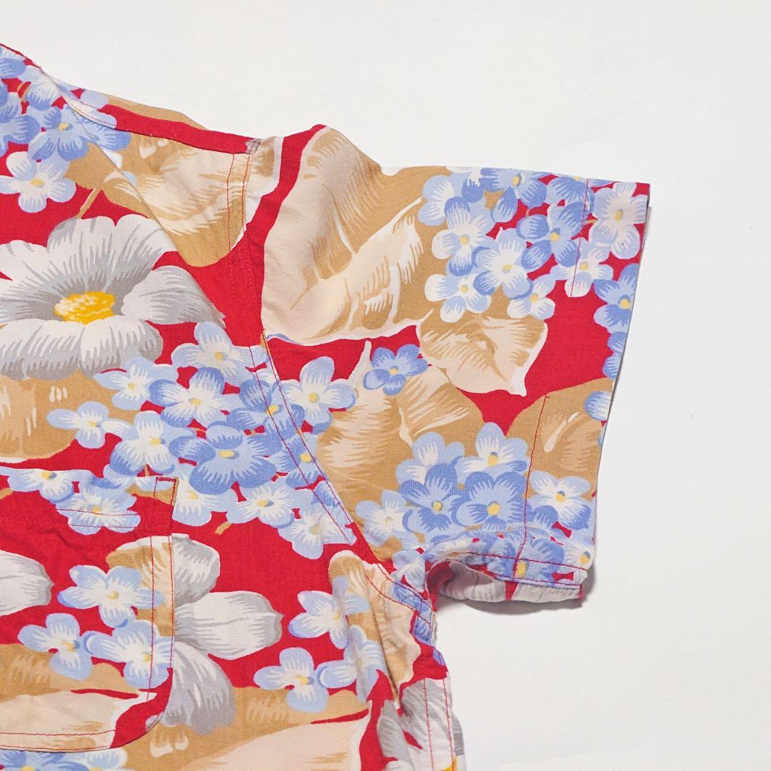 LIZ Claiborne リズクレイボーン 花柄 アロハシャツレーヨン