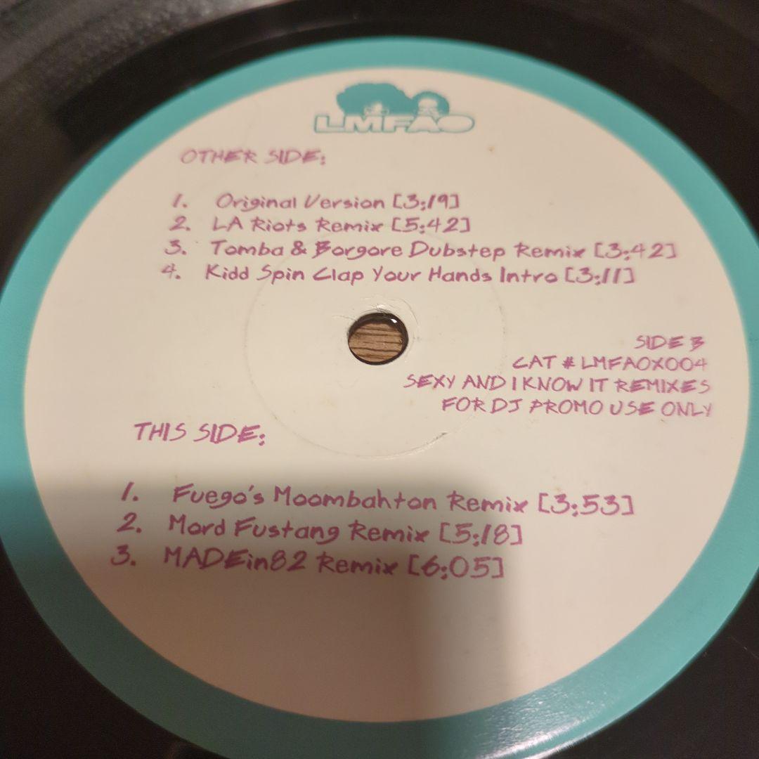 LMFAO Sexy and I Know It Remixes 12インチ LMFAO Sexy and I Know It Remixes 12インチ - メルカリ
