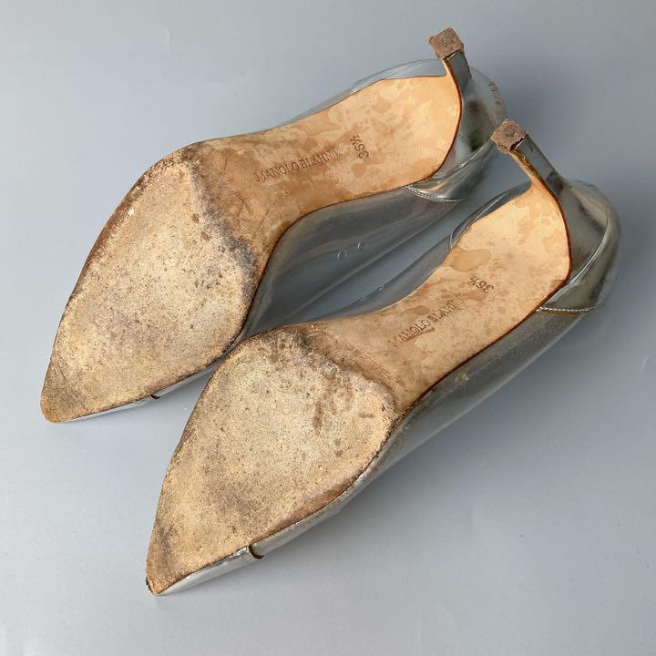 MANOLO BLAHNIK マノロブラニク パンプス クリア 361/2 - メルカリ