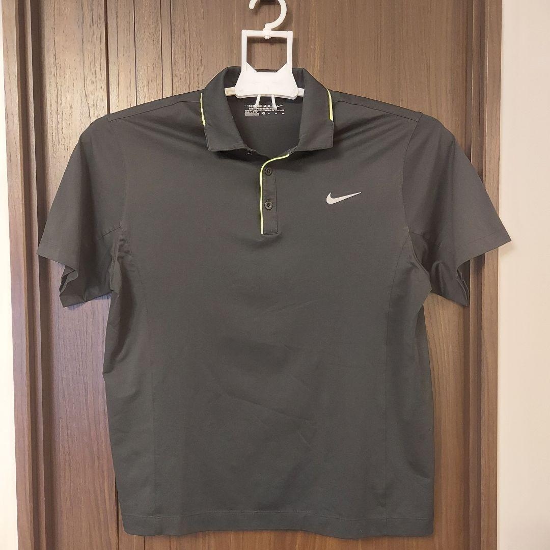 66463　ナイキゴルフ　ポロシャツ　黒　サイズL NIKE ナイキゴルフ Lサイズ ポロシャツ レディース 黒 - メルカリ