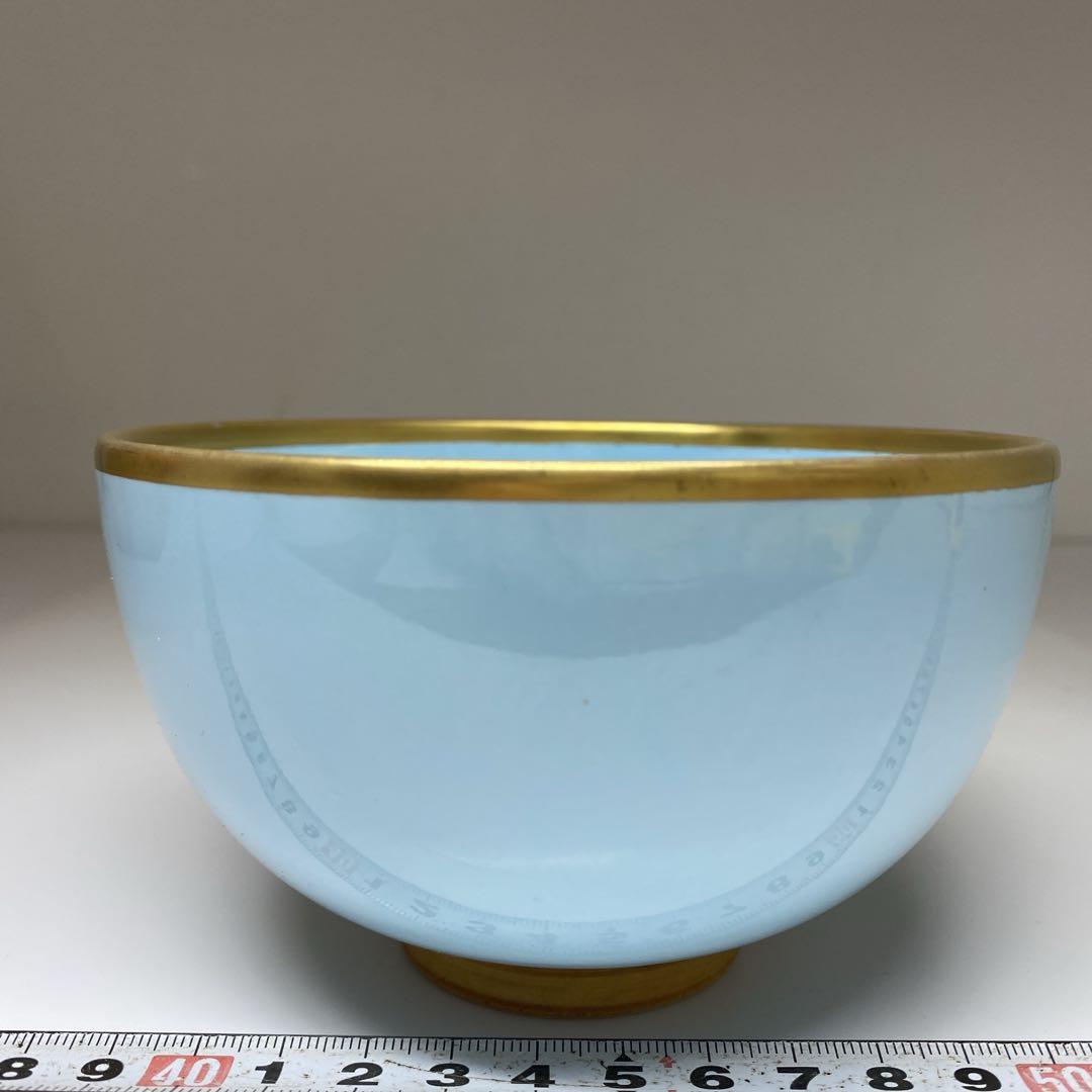 ☆茶3 手塚玉堂　色絵　茶碗　共箱　直径12.2㎝　東な7-0114①