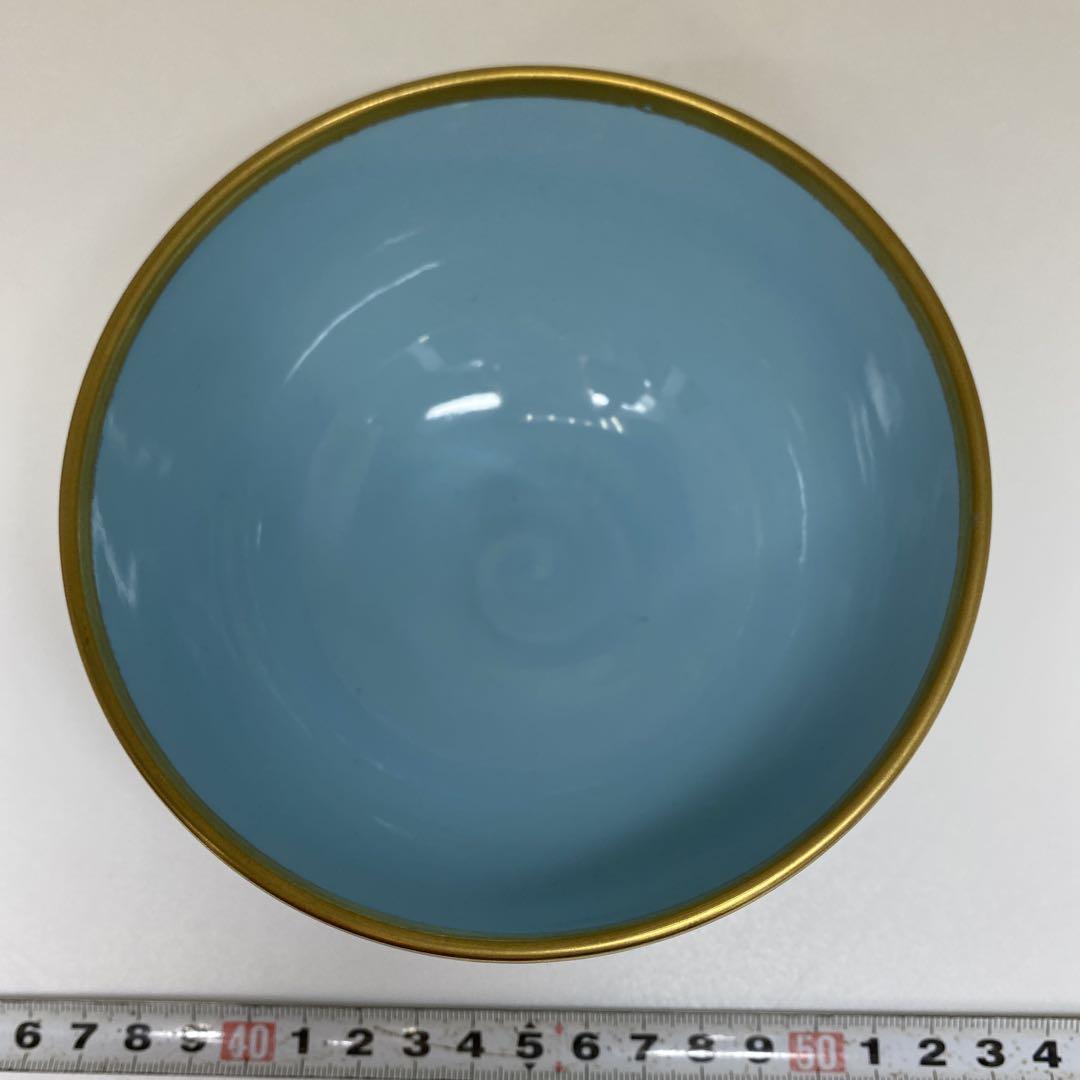 ☆茶3 手塚玉堂　色絵　茶碗　共箱　直径12.2㎝　東な7-0114①