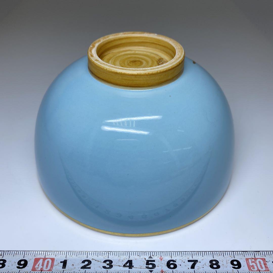 ☆茶3 手塚玉堂　色絵　茶碗　共箱　直径12.2㎝　東な7-0114①