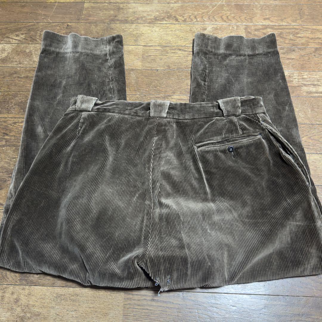 30s40s フレンチ ヴィンテージ アンティーク コーデュロイ ワークパンツ