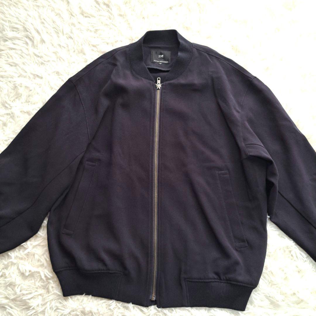 【極美品】【23区】トリアセダブルジョーゼット MA1 ブルゾン
