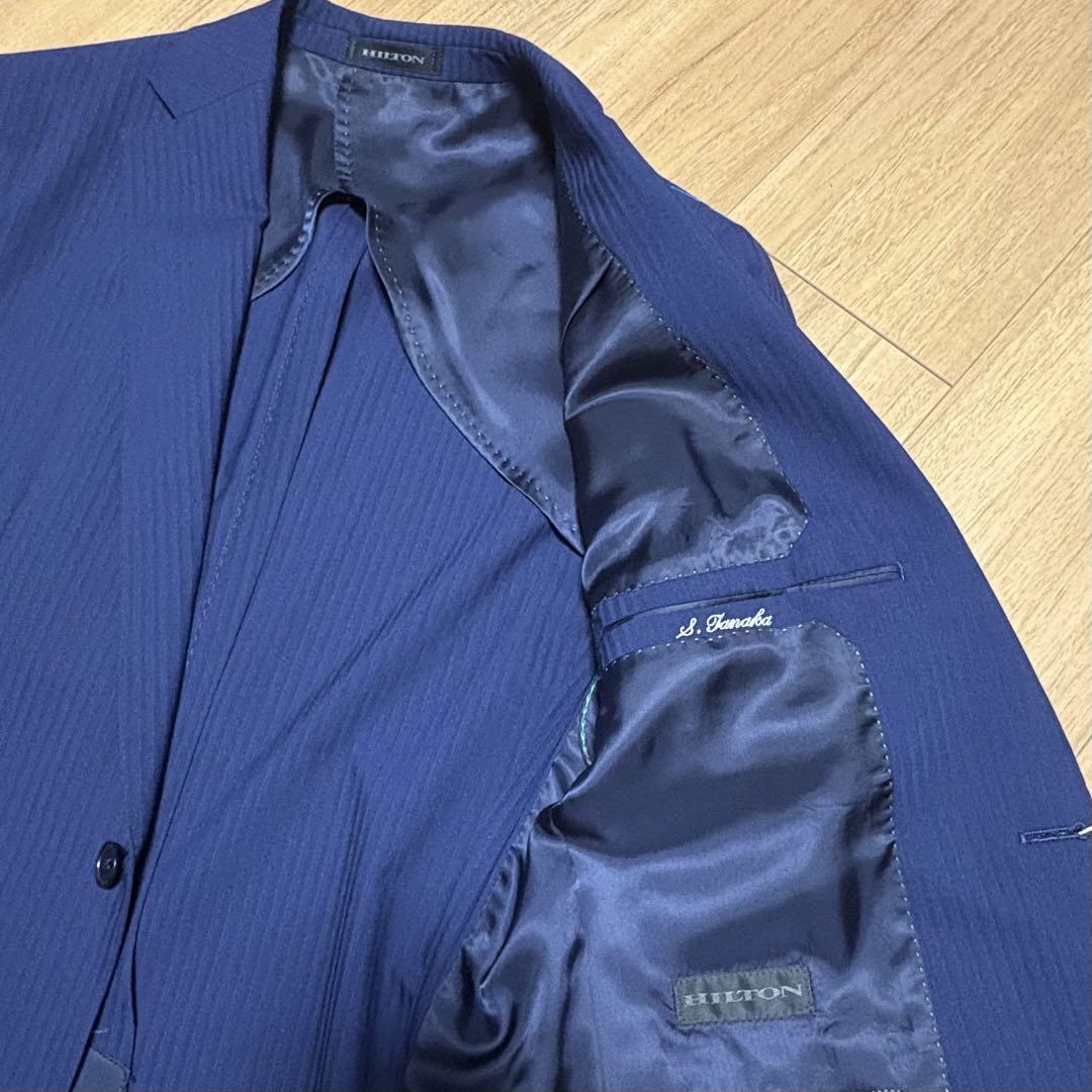 【新品未使用】HILTON メンズ スーツ セットアップ ウール 洋服の青山