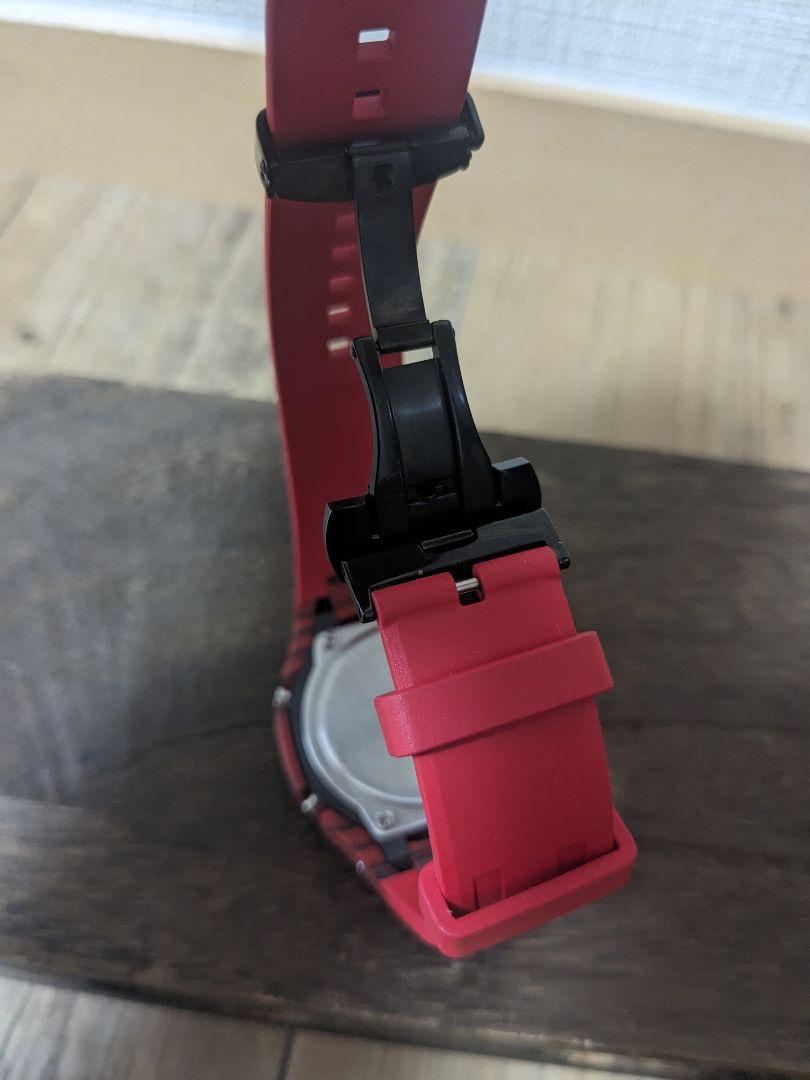 【美品】GA-2100 カシオーク カスタム品　エヴァ　アスカ風　カーボンベゼル