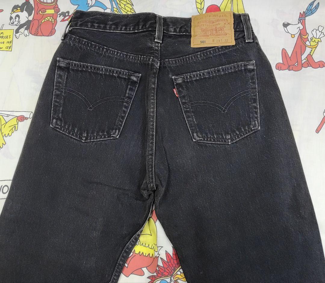 Levis 90s usa製 リーバイス501 後染め ブラックデニム w29