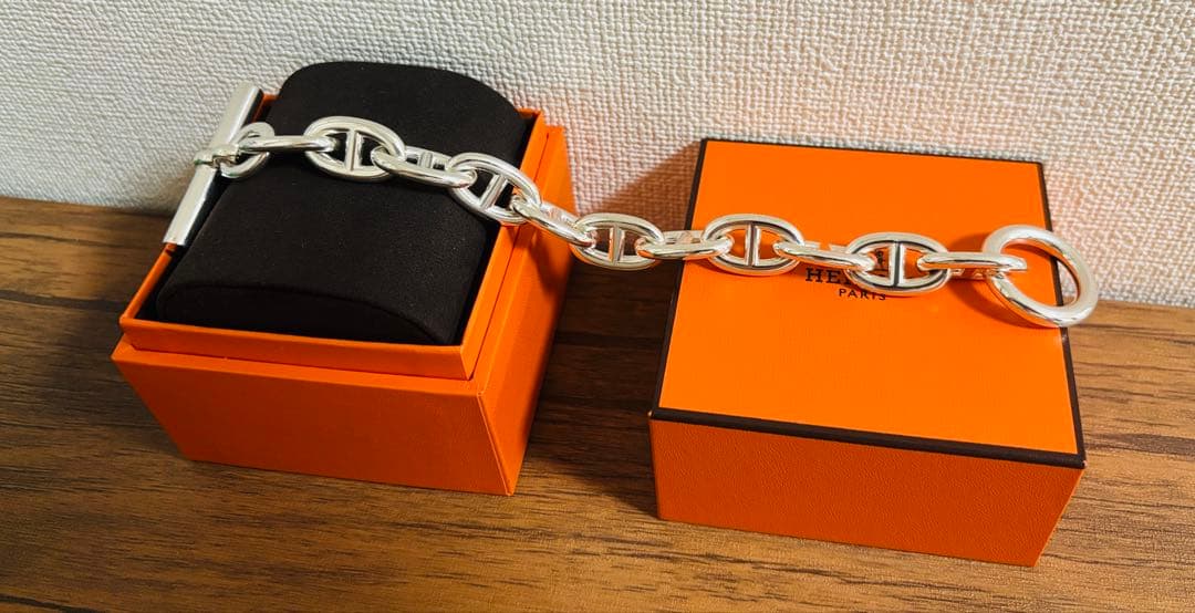 【新品未使用！】HERMES TGM11コマ シェーヌダンクル ブレスレット